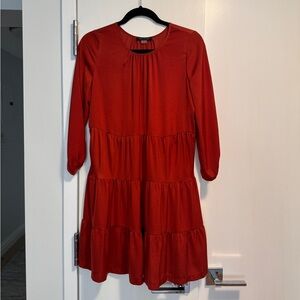 Tommy Hilfiger Burnt Orange Long Sleeve Dress